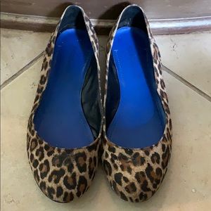 BCBG cheetah print flats